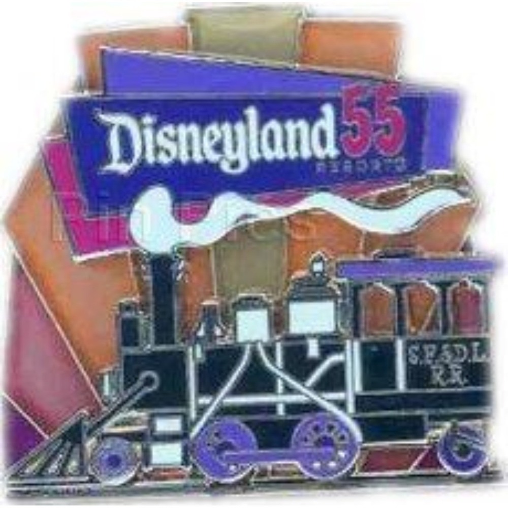 Disney Pin Santa Fe‎ Railroad Train 55th Anniversary Cast POM Retro LE 76081